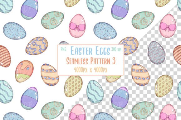 Download Easter Eggs Hand Drawn Pattern 3 - Egg Collection