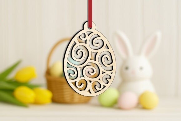 Download SVG Laser Easter Egg Swirl Elements Gift - Egg Collection