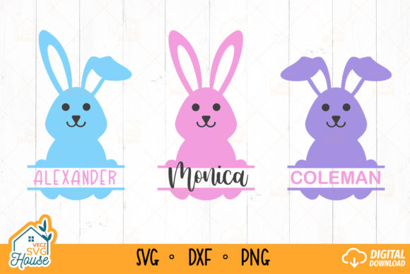 Download Easter Bunny Face Monogram SVG Funny - Easter bunny Collection