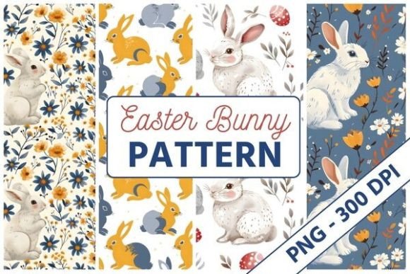 Download Easter Bunny Pattern 01 - Easter bunny Collection