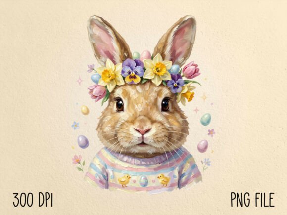 Download Hand Painted Easter Bunny PNG - Easter bunny Collection