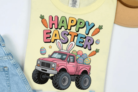 Download Monster Truck Happy Easter Bunny PNG Des - Easter bunny Collection
