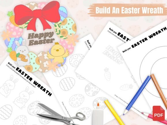 Download Easter DIY Wreath, Easter Egg Activity - Egg Collection