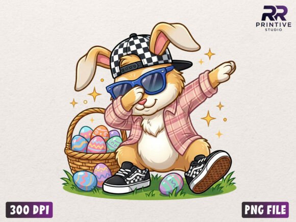 Download Dabbing Easter Bunny PNG - Easter bunny Collection