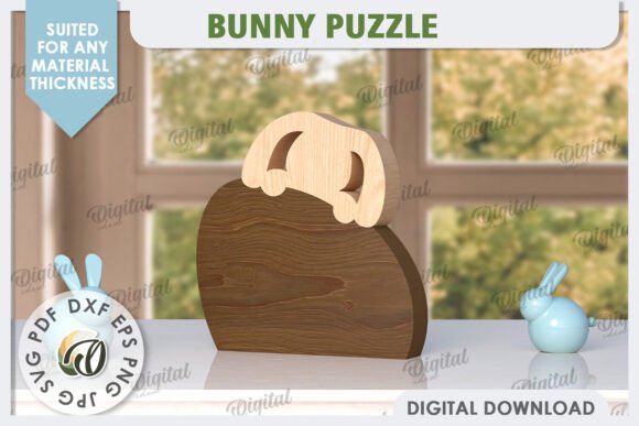 Download Easter Bunny Laser Cut. Bunny Puzzle SVG - Easter bunny Collection