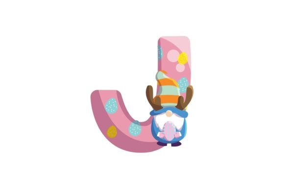 Download Easter Egg Gnome Alphabet J Illustration - Egg Collection
