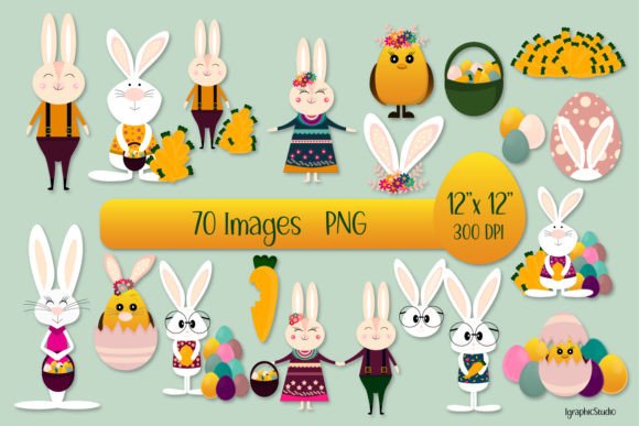 Download Easter Clipart, Easter Bunny Graphics. - Easter bunny Collection