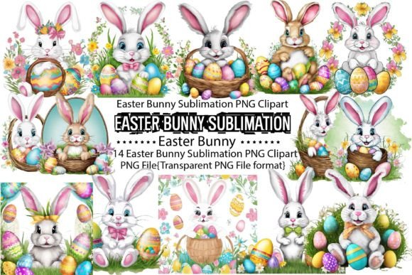 Download Easter Bunny Sublimation Bundle - Easter bunny Collection