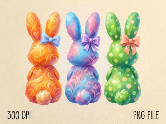 Download Hand Painted Easter Bunny PNG - Easter bunny Collection