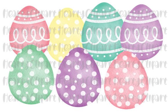Download Watercolor Easter Eggs PNG Clipart - Egg Collection