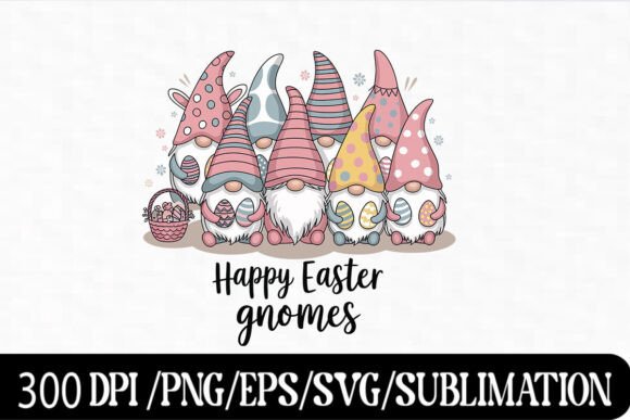 Download Cute Easter Gnomes with Eggs and Basket - Egg Collection