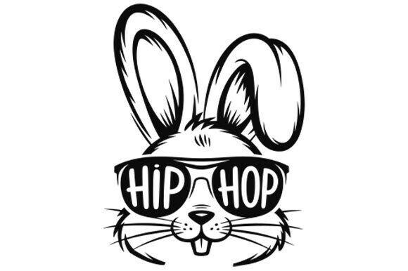 Download Hip Hop SVG Easter Bunny Sunglasses Svg - Easter bunny Collection
