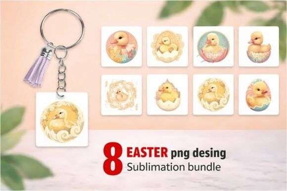 Download 8 Easter Chick in Eggshell PNG Sublimati - Egg Collection
