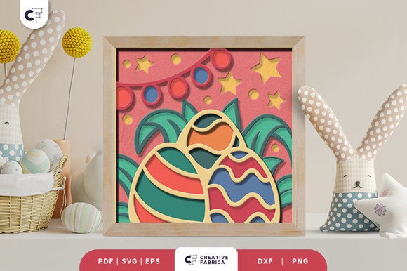 Download Decorative Easter Egg 3D Shadow Box SVG - Egg Collection