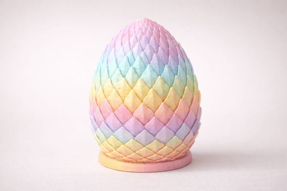 Download Fantasy Easter Dragon Egg Decor STL 095 - Egg Collection