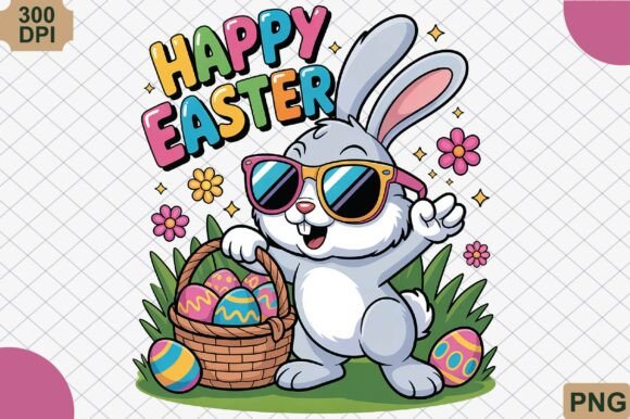Download Happy Easter, Colorful Bunny Eggs PNG - Egg Collection