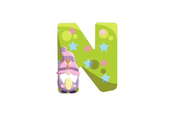 Download Easter Egg Gnome Alphabet N Illustration - Egg Collection