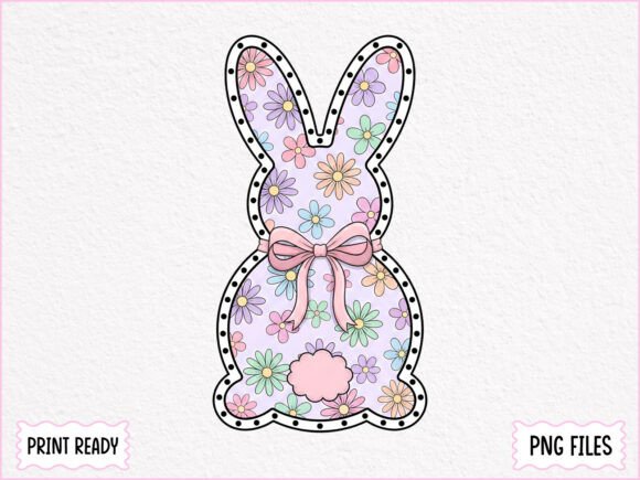 Download Pastel Floral Easter Bunny PNG - Easter bunny Collection