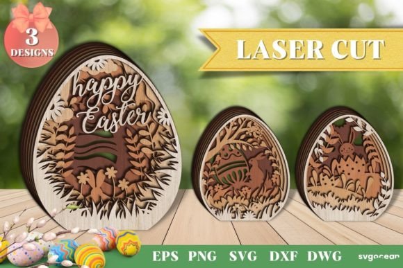 Download 3D Easter Eggs Laser Cut | SVG - Egg Collection