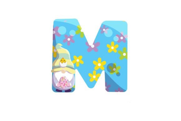 Download Easter Egg Gnome Alphabet M Illustration - Egg Collection