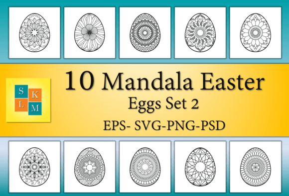 Download Easter Eggs: Mandala Coloring - Egg Collection