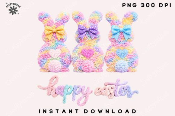 Download Latch Hook Easter Bunny Png Coquette Bow - Easter bunny Collection