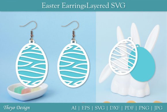 Download Easter Layered Earrings SVG I Easter Egg - Egg Collection