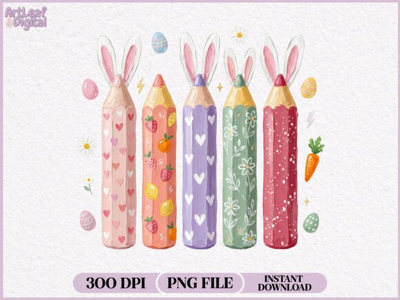 Download Hand Painted Easter Bunny Pencil PNG - Easter bunny Collection
