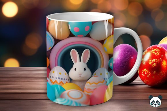 Download Rabbit &amp; Eggs 3D Easter Mug Wrap - Egg Collection
