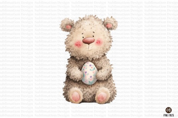 Download Whimsical Easter Bunny Lamb Nursery PNG - Easter bunny Collection