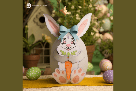 Download Easter Bunny Egg Box SVG - Easter bunny Collection