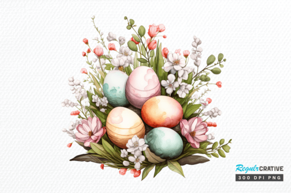 Download Watercolor Eggs Easter Day Clipart Png - Egg Collection