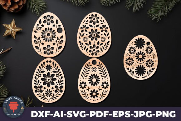 Download Decorative Easter Egg LaserCut SVG File - Egg Collection