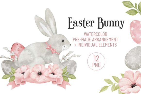 Download Watercolor Easter Bunny with Egg PNG - Easter bunny Collection