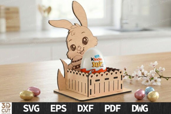 Download Cute Bunny Easter Egg Holder SVG - Egg Collection