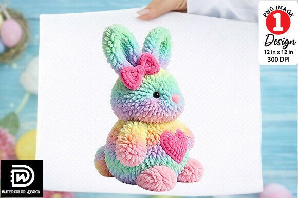 Download Faux Yarn Easter Bunny PNG - Easter bunny Collection
