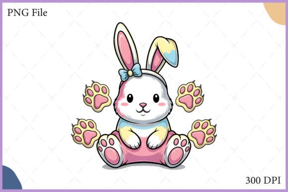 Download Kawaii Easter Bunny with Egg PNG Clipart - Easter bunny Collection