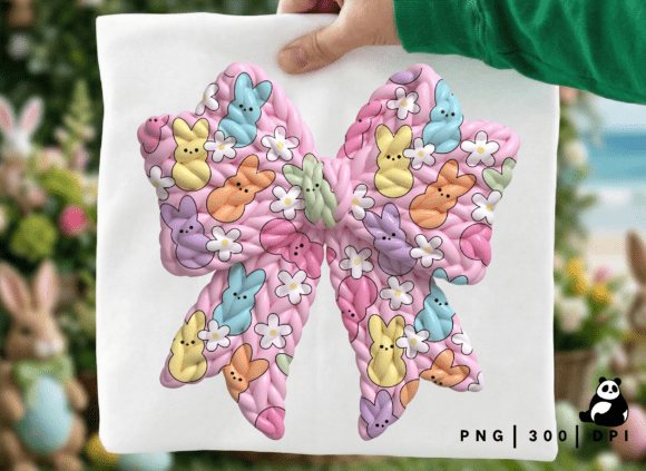 Download Faux Crochet Bow Easter Bunny Png - Easter bunny Collection