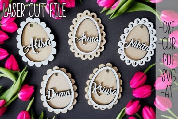 Download Easter Egg Tag SVG, Scalloped Egg - Egg Collection