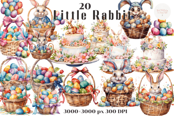 Download Easter Bunny Clipart, Easter Eggs Basket - Easter bunny Collection