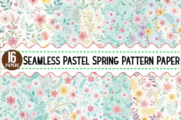 Download Seamless Pastel Spring Pattern Paper - Premium Resources