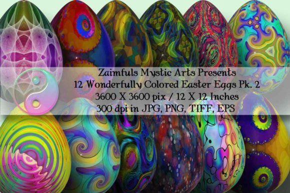 Download 12 Easter Eggs 3D Pack 2 - Egg Collection