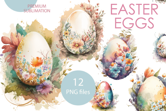 Download Easter Clipart Watercolor Eggs PNG - Egg Collection