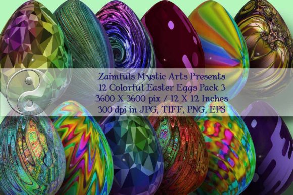 Download 12 Easter Eggs 3D Pack 3 - Egg Collection
