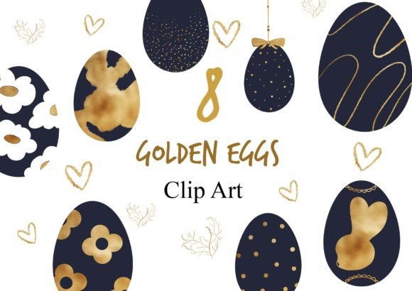 Download Golden Easter Eggs Clipart - Egg Collection