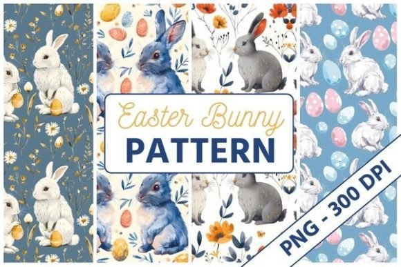 Download Easter Bunny Pattern 03 - Easter bunny Collection