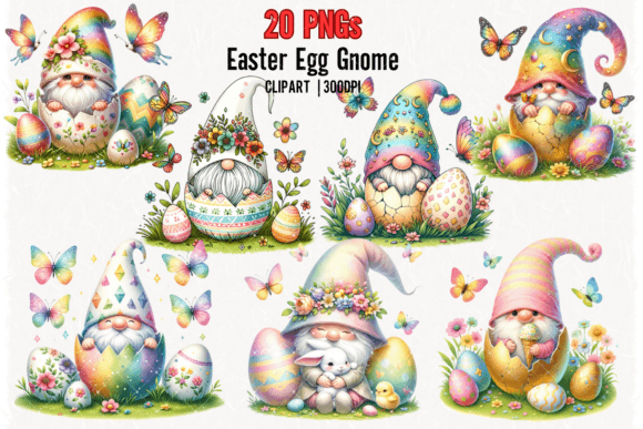 Download Easter Egg Gnome Clipart | Easter Bundle - Egg Collection
