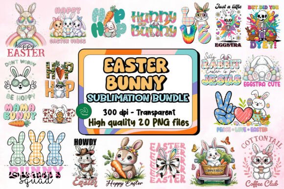 Download Easter Bunny Sublimation Bundle - Easter bunny Collection