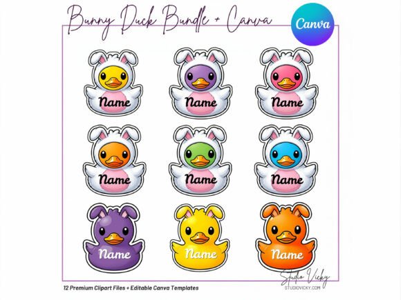 Download Easter Bunny Cruise Duck Canva Templates - Easter bunny Collection